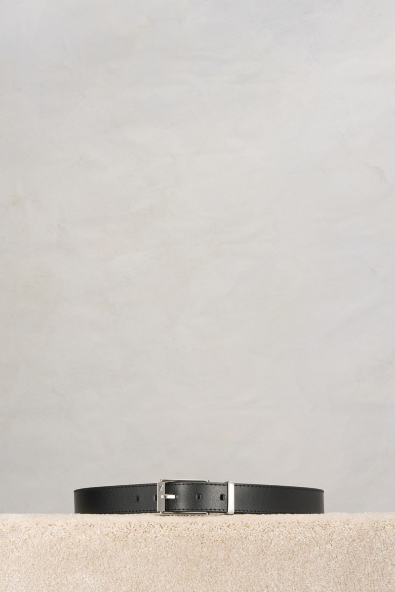 AMI Paris Rectangular Buckle Belt 30 Mm outlook