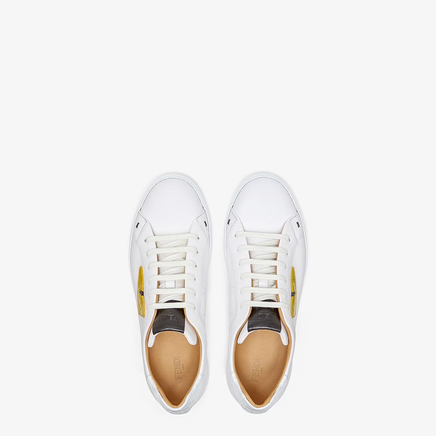 White leather low-tops - 4