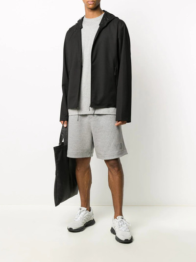 Y-3 drawstring wide-leg track shorts outlook