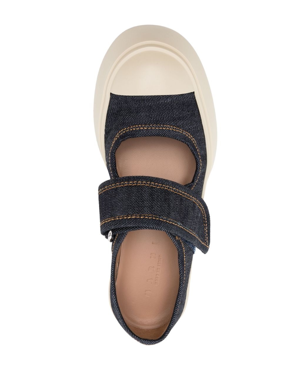 denim mary jane sandals - 4