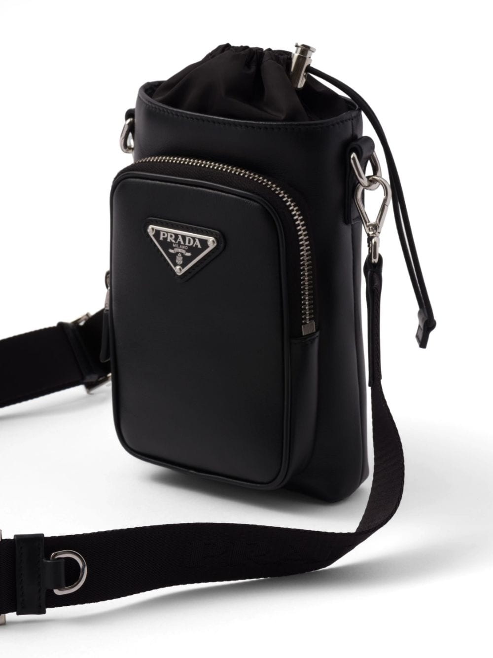 enamel-logo leather smartphone case - 5