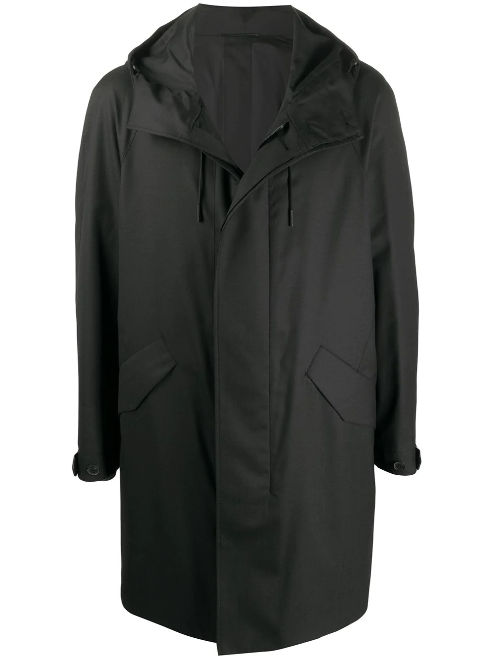 hooded coat - 1