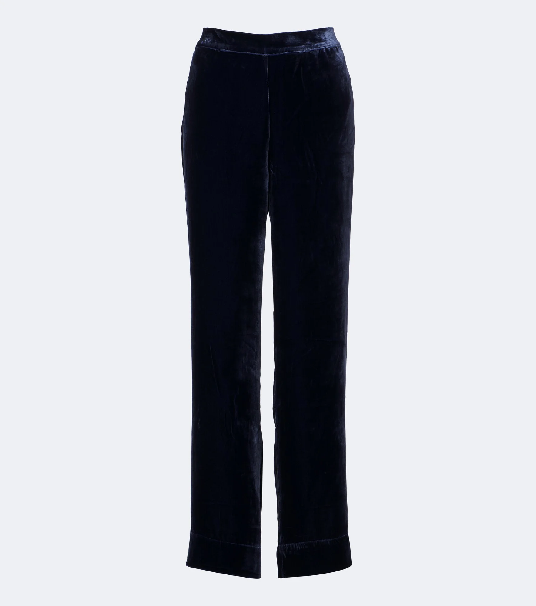 London velvet wide-leg pants - 1