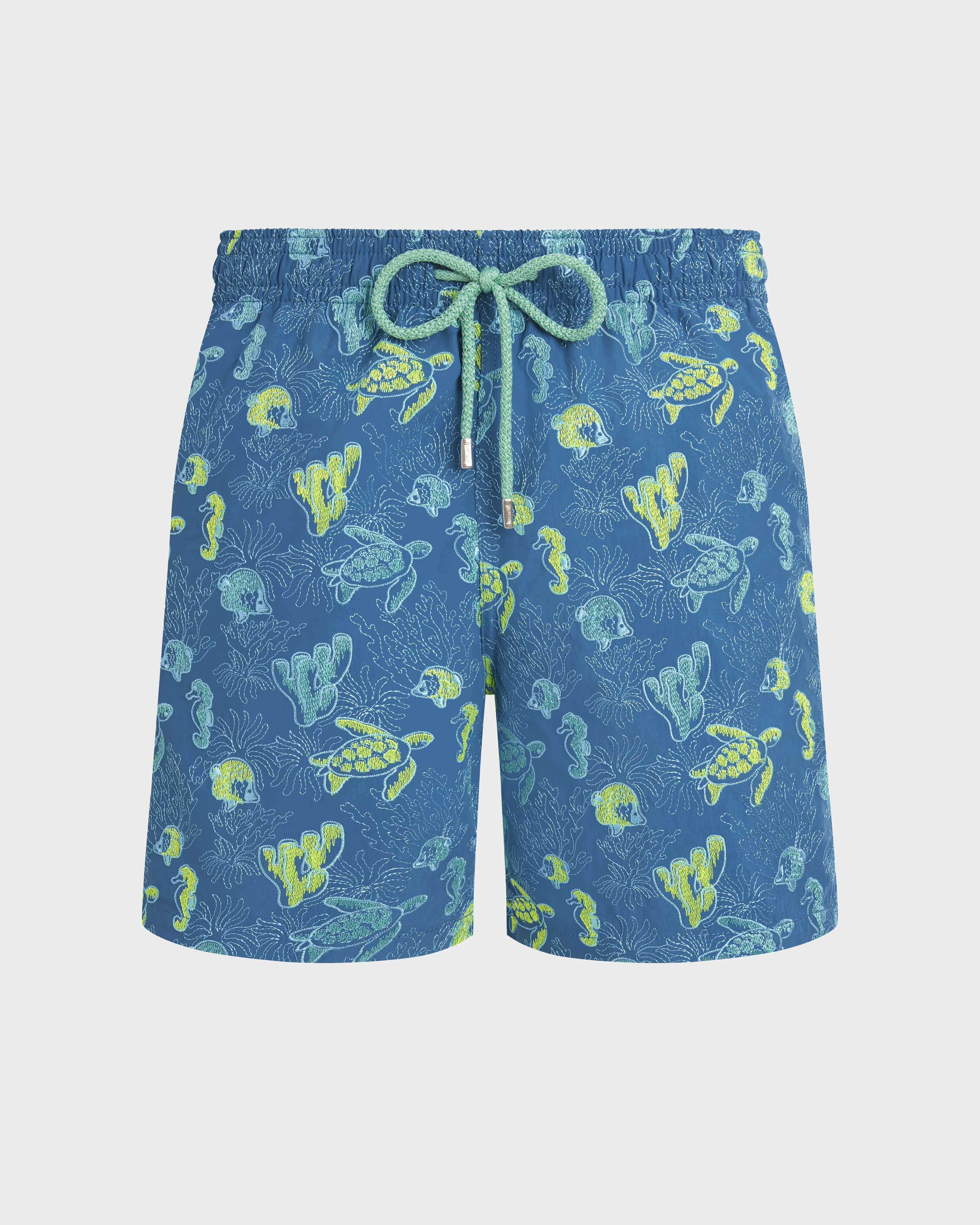 MEN EMBROIDERED SWIM TRUNKS AQUATIC LIFE - LIMITED EDITION - 1