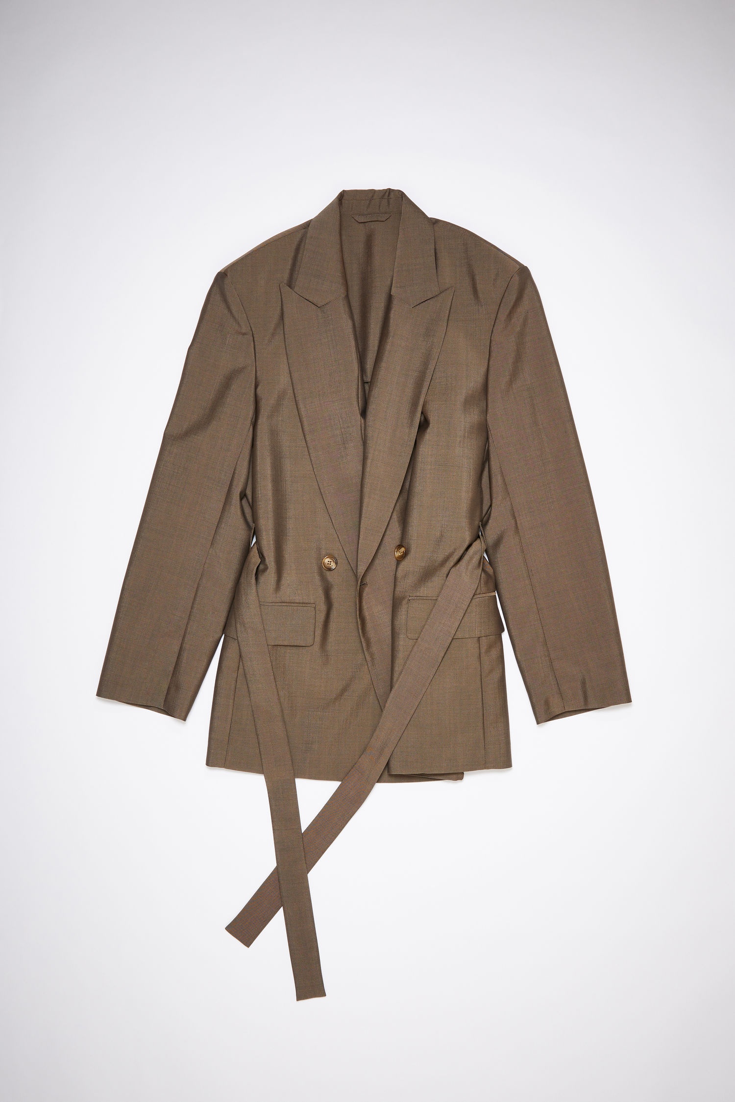 Tailored suit jacket - Almond brown - 1