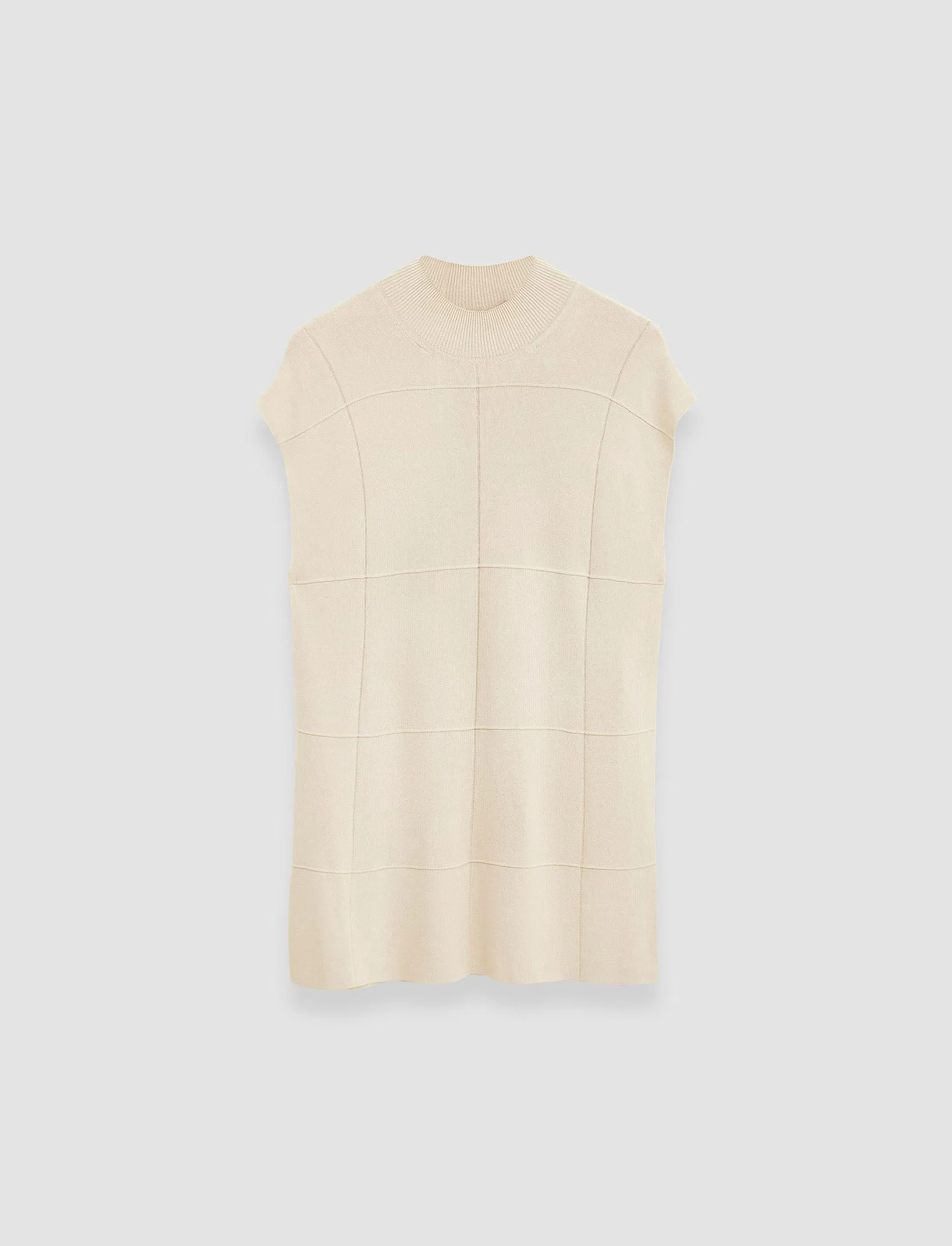 Grid Viscose Knitted Tank Top - 1