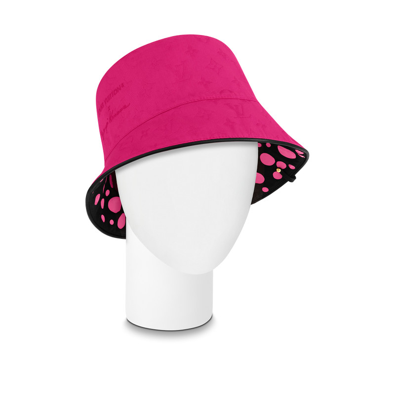 LV x YK Reversible Infinity Dots Bucket Hat 3