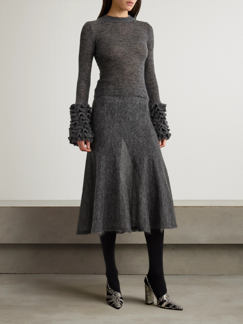 Alaïa Ruched Mohair-blend Sweater outlook