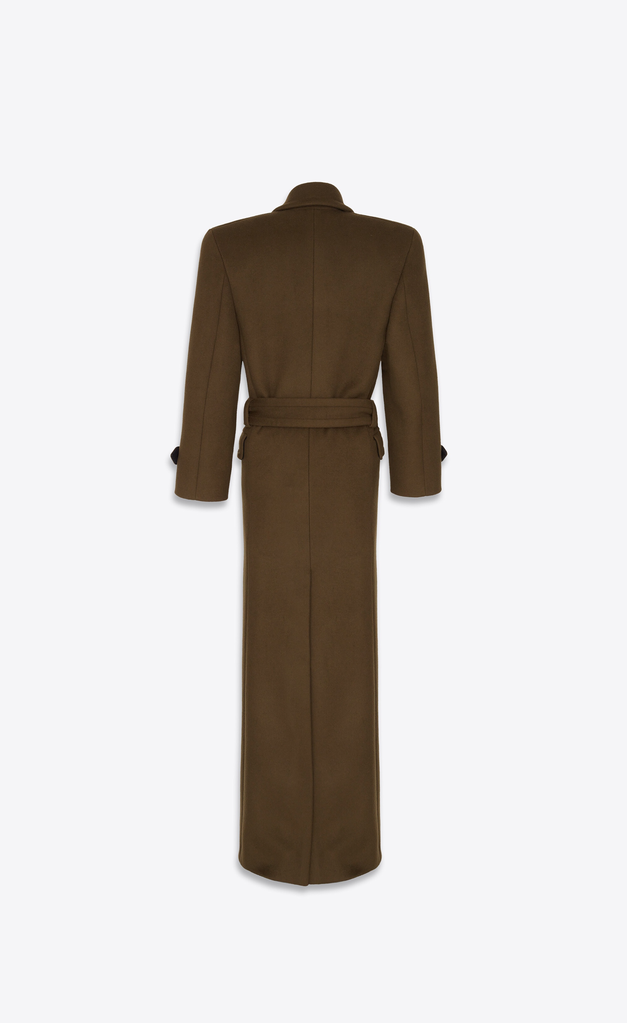 SAINT LAURENT oversized coat in wool ysl REVERSIBLE