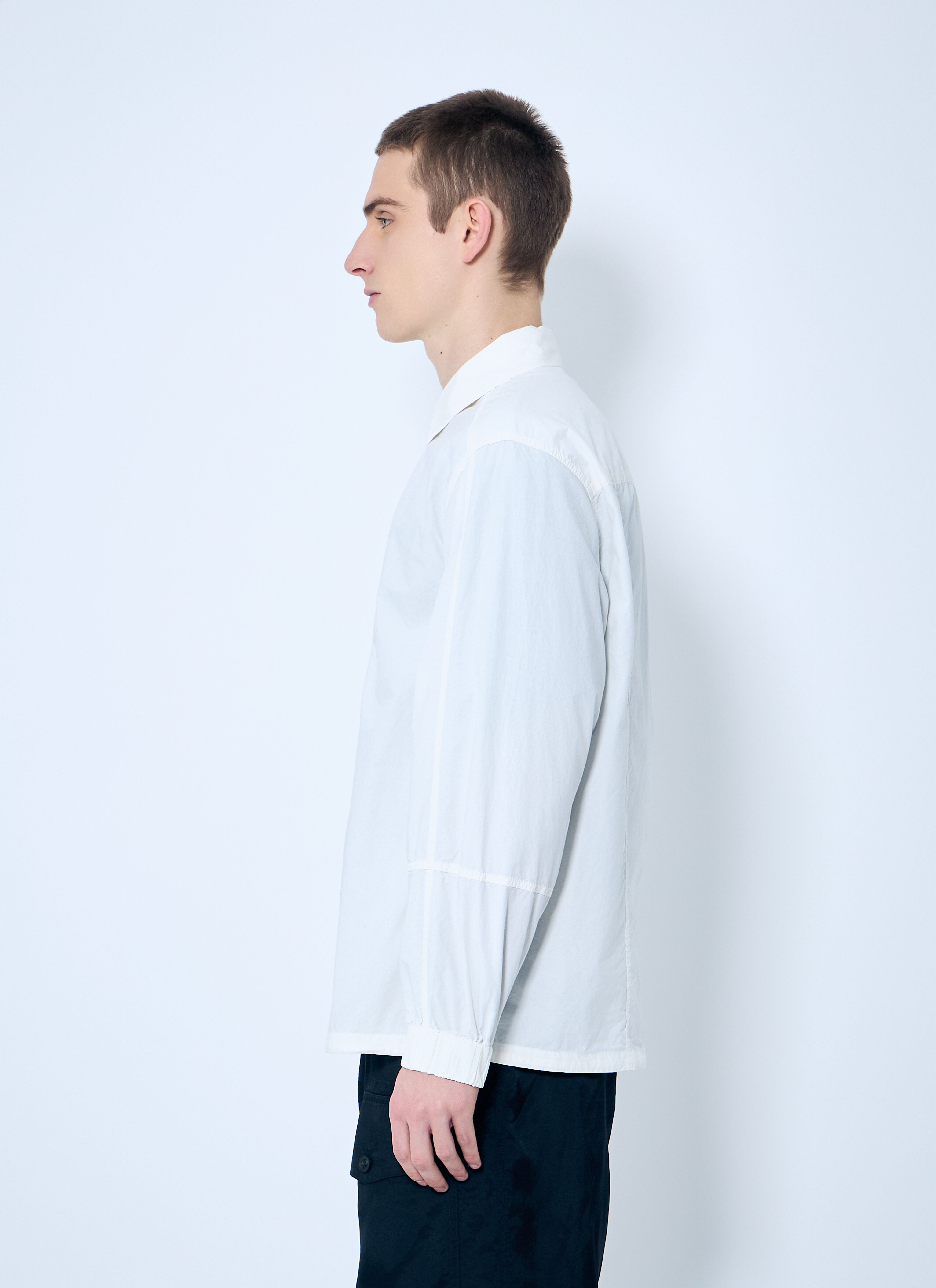 Cotton Zip-Up Shirt - 3