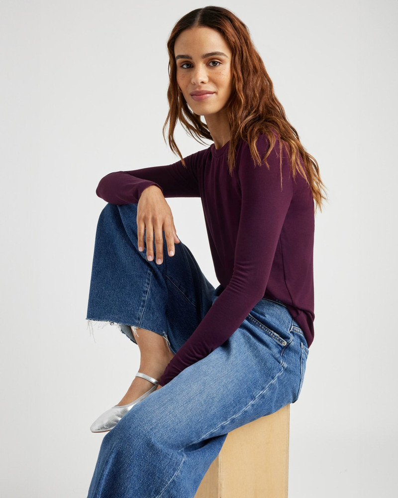 Splendid Bamboo Blend Long Sleeve Tee outlook