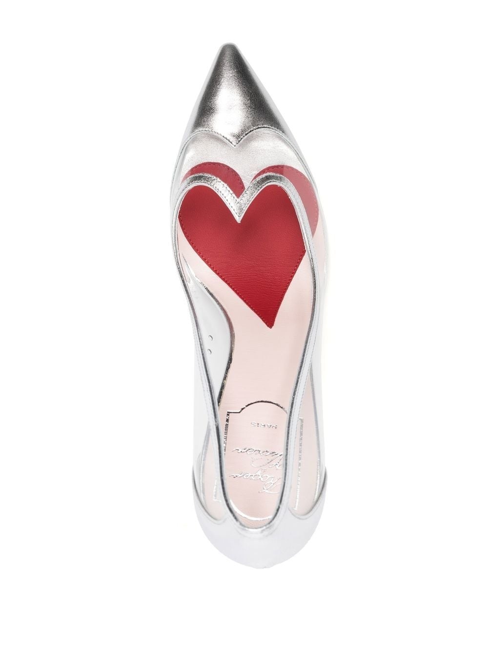 metallic-effect sheer pumps - 4