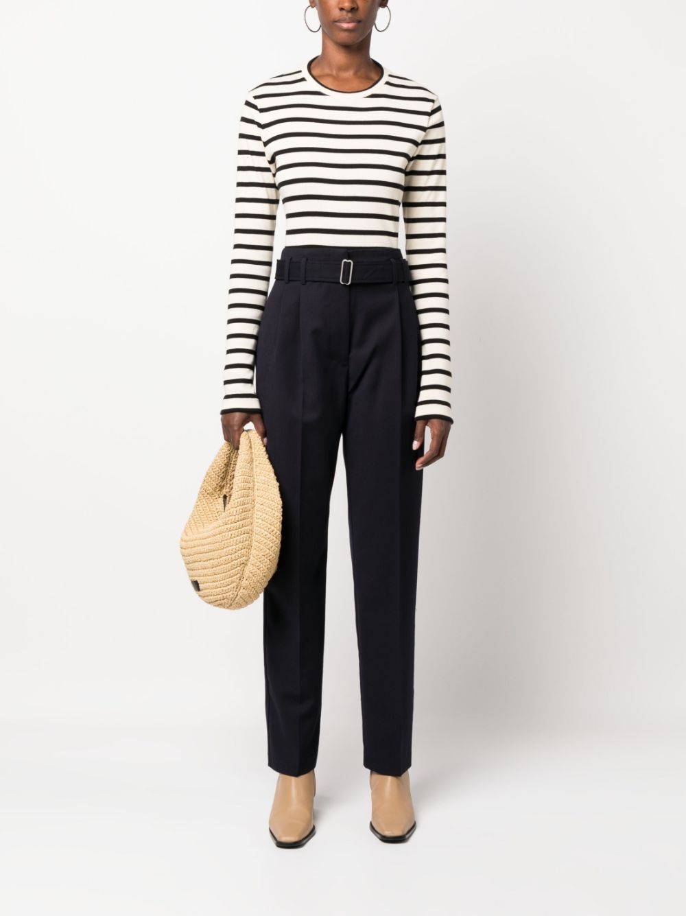 Anthea belted tailored trousers - 2