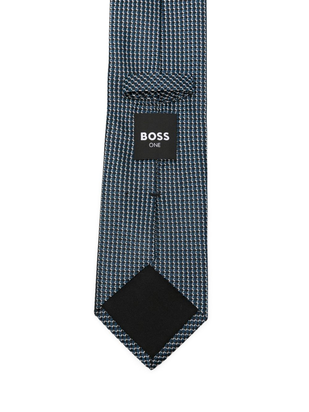 patterned silk tie - 2