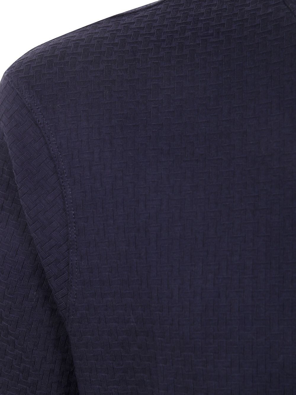 textured cotton T-shirt - 3
