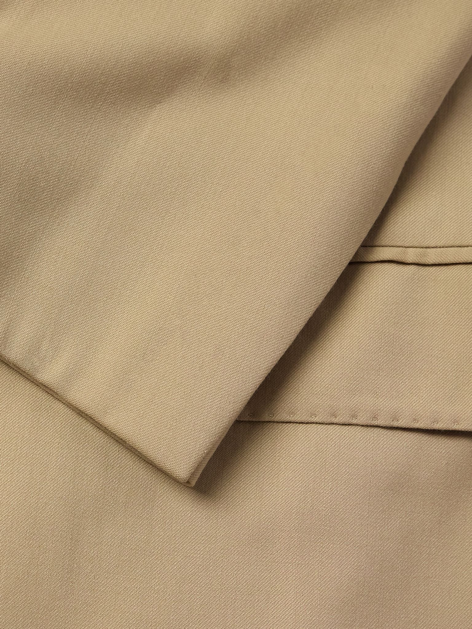 Kent Double-Breasted Wool Suit Jacket Beige - 4