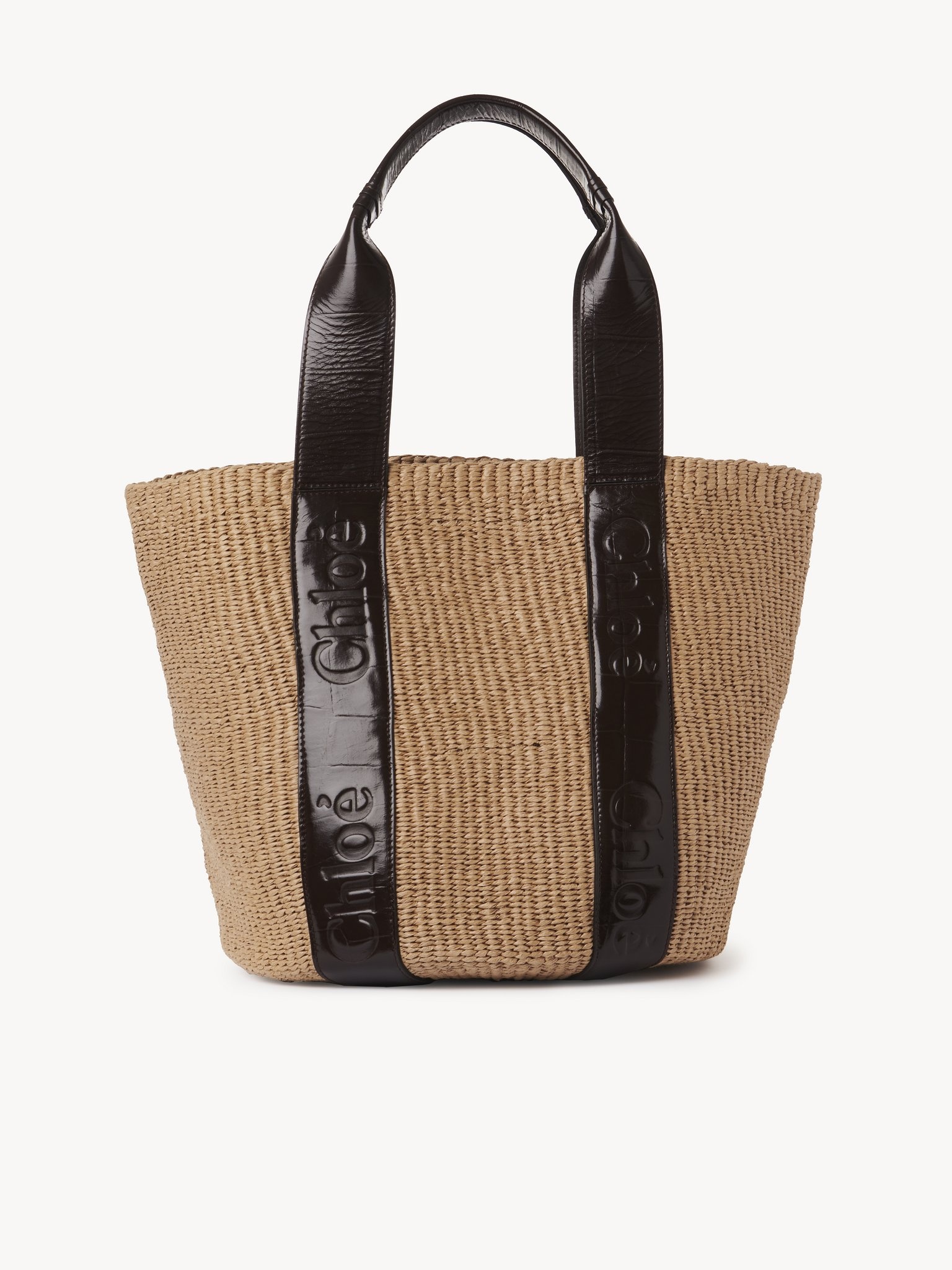 LARGE WOODY TOTE BAG IN FAIR-TRADE NATURAL FIBERS - 5