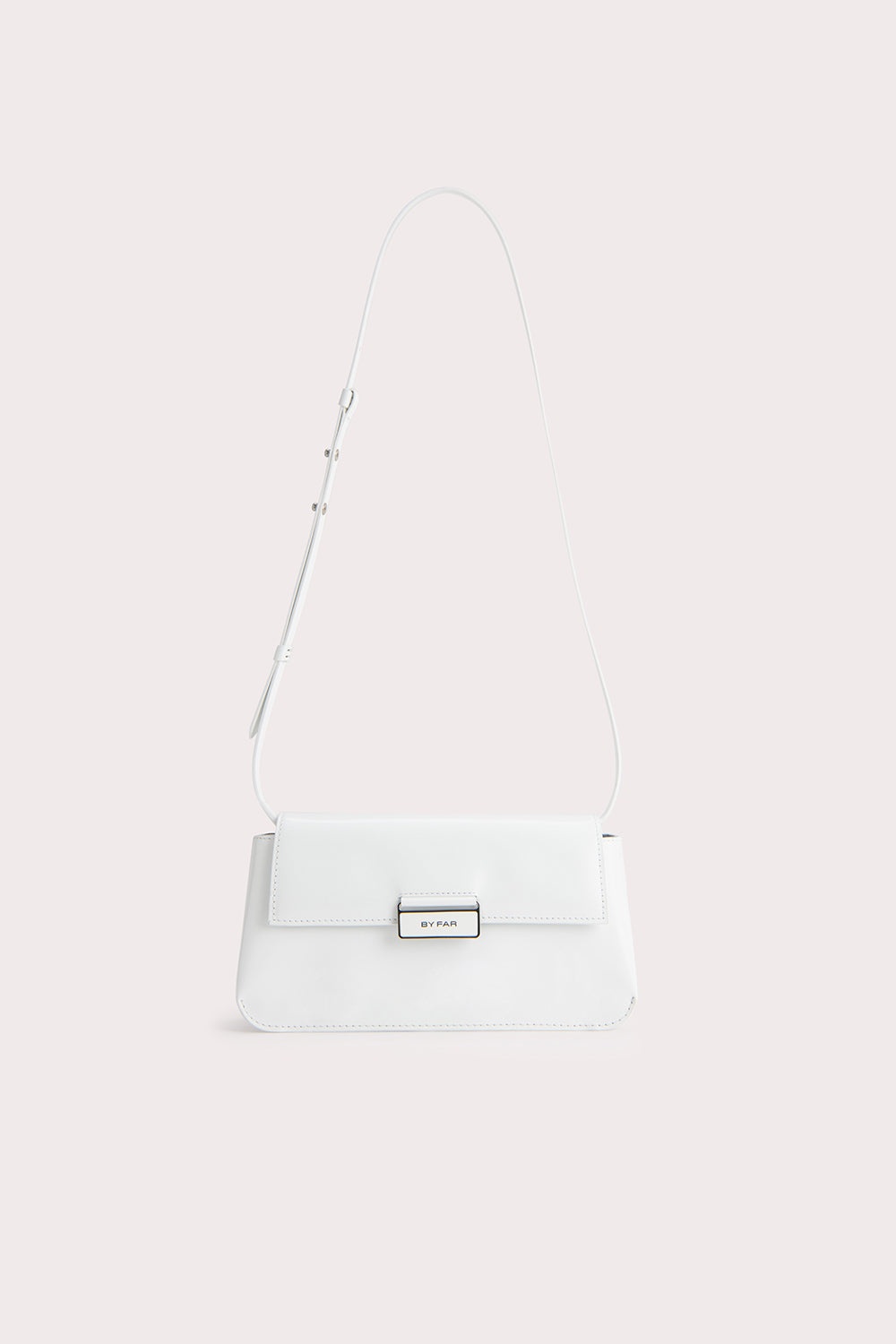 TILDA POCHETTE WHITE SEMI PATENT LEATHER - 1