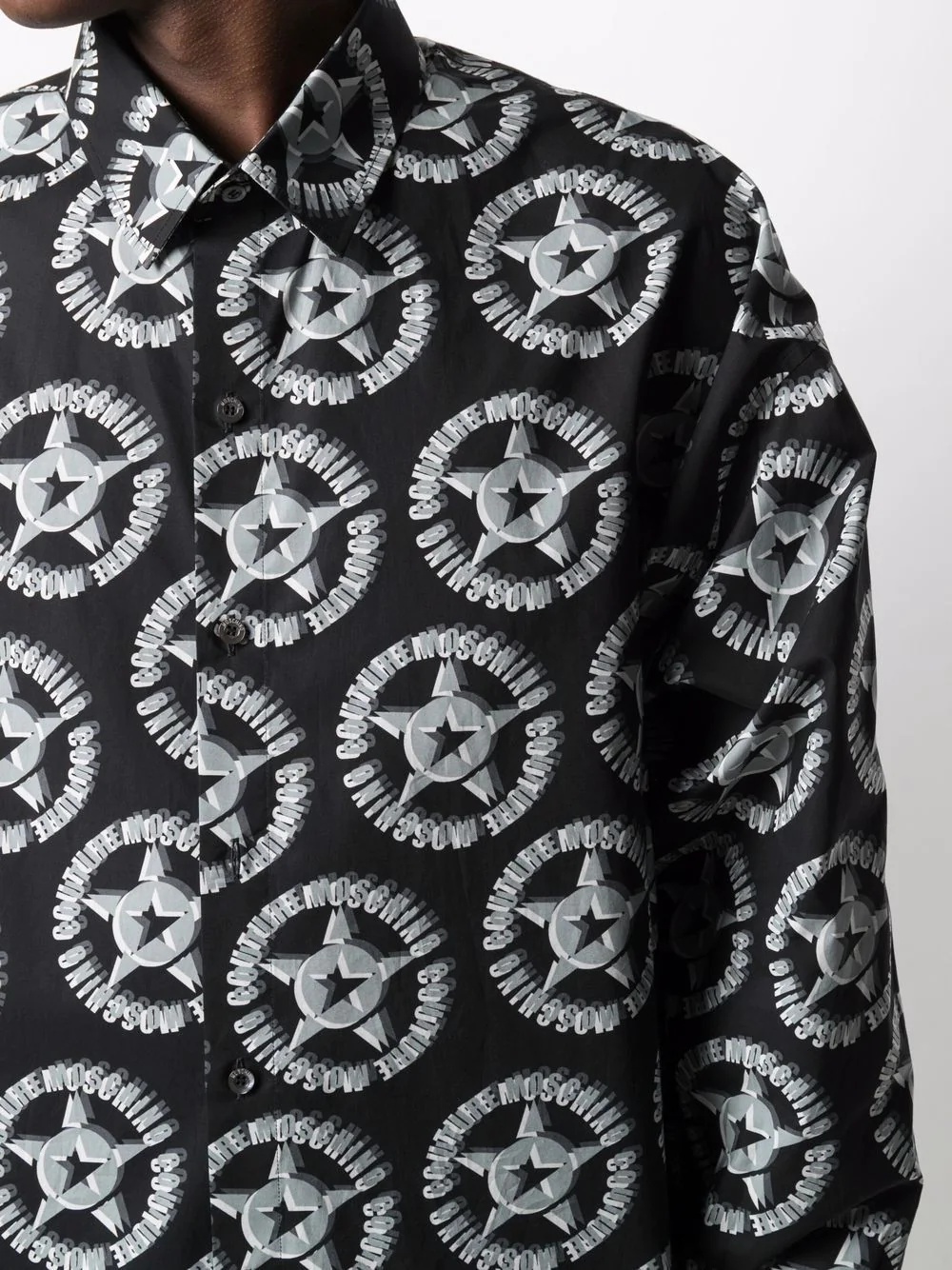 logo-print long-sleeve shirt - 5