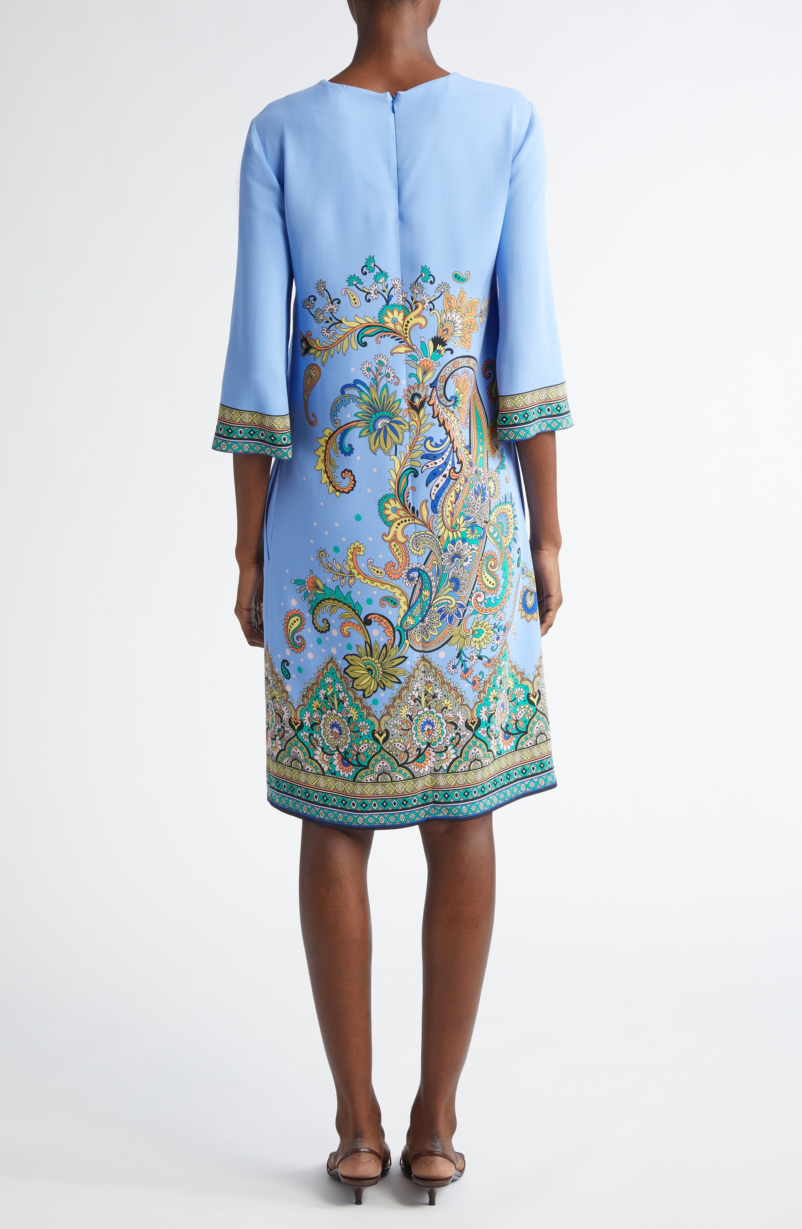 Etro Paisley Shift Dress in Stampa F.do Blu at Nordstrom - 2