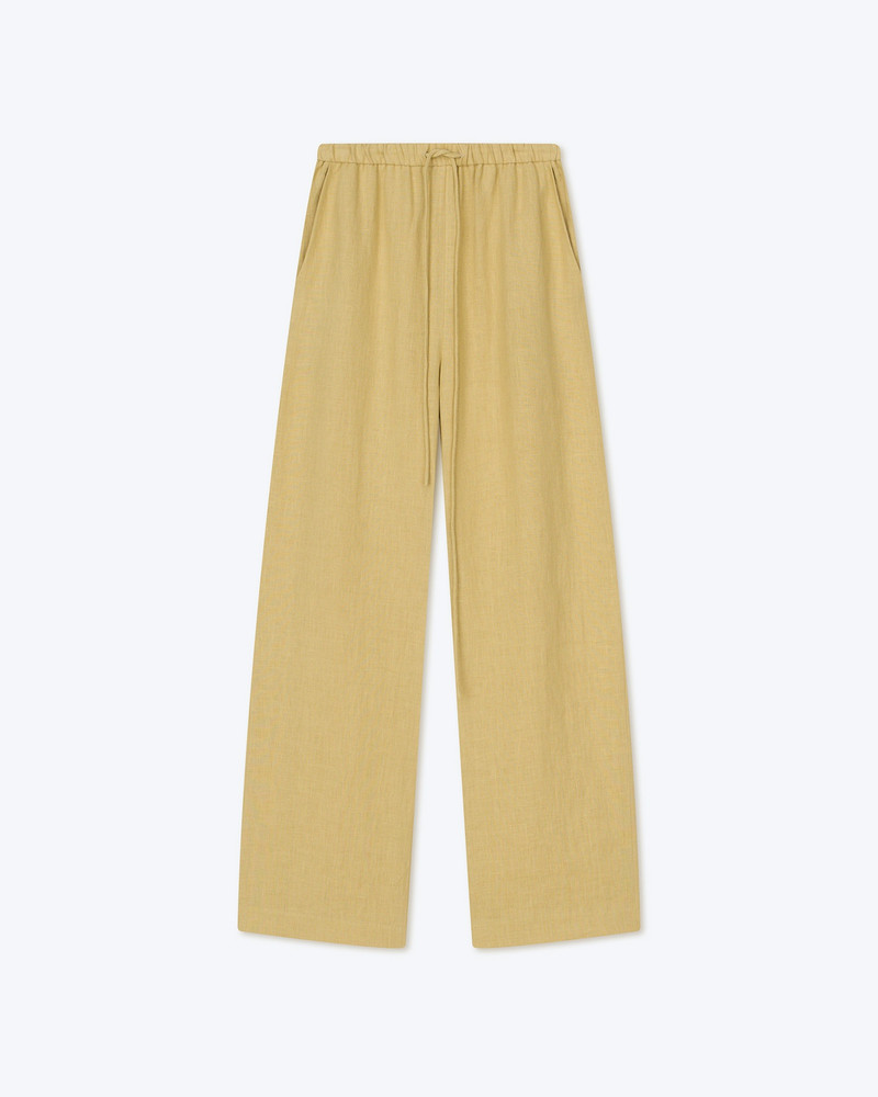 POLYKA - Linen pants - Oat - 1