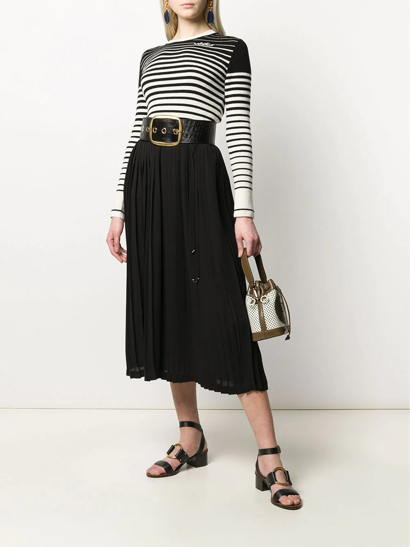 Valentino pleated midi skirt outlook