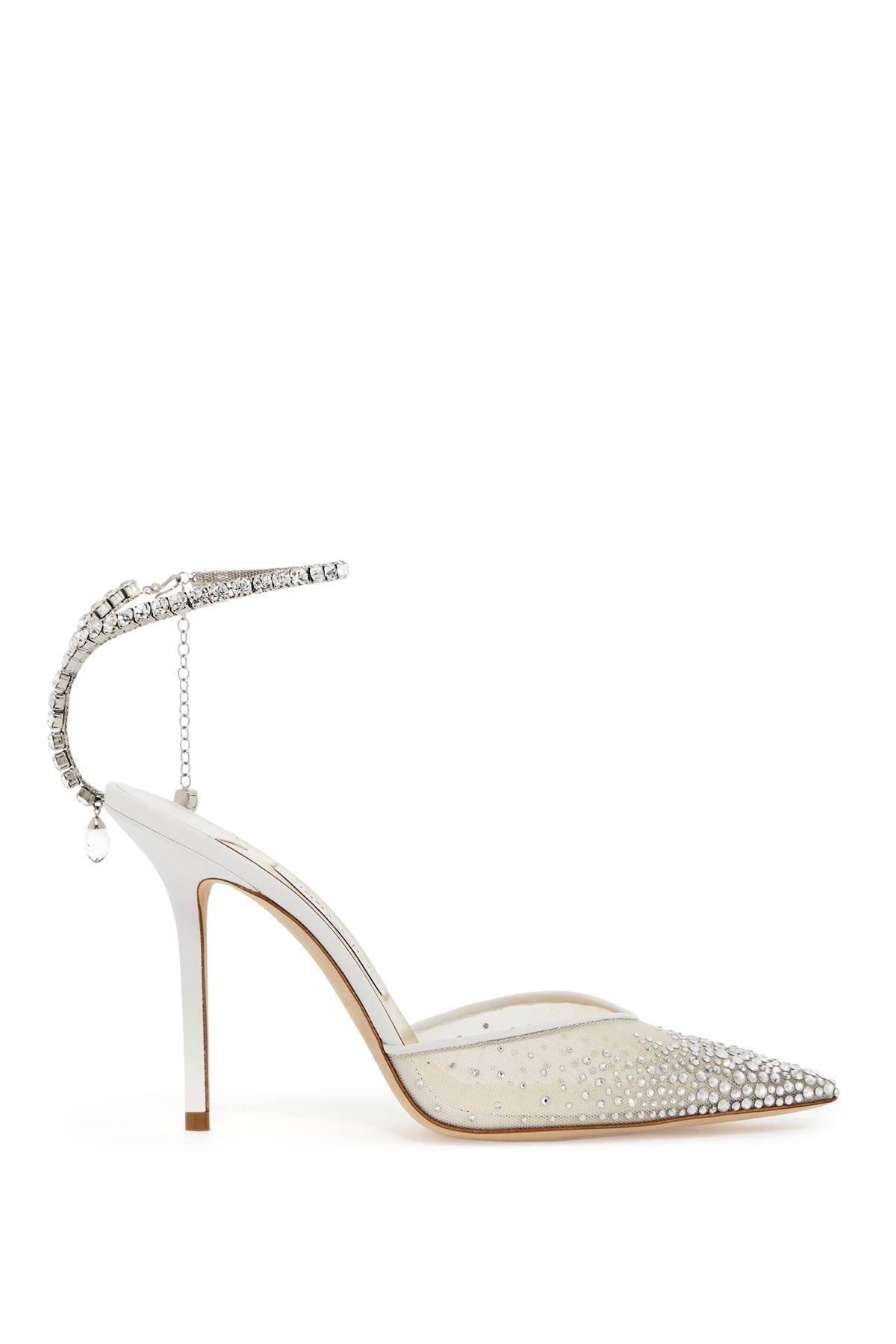 Jimmy Choo Saeda 100 Pumps With Crystals - 1