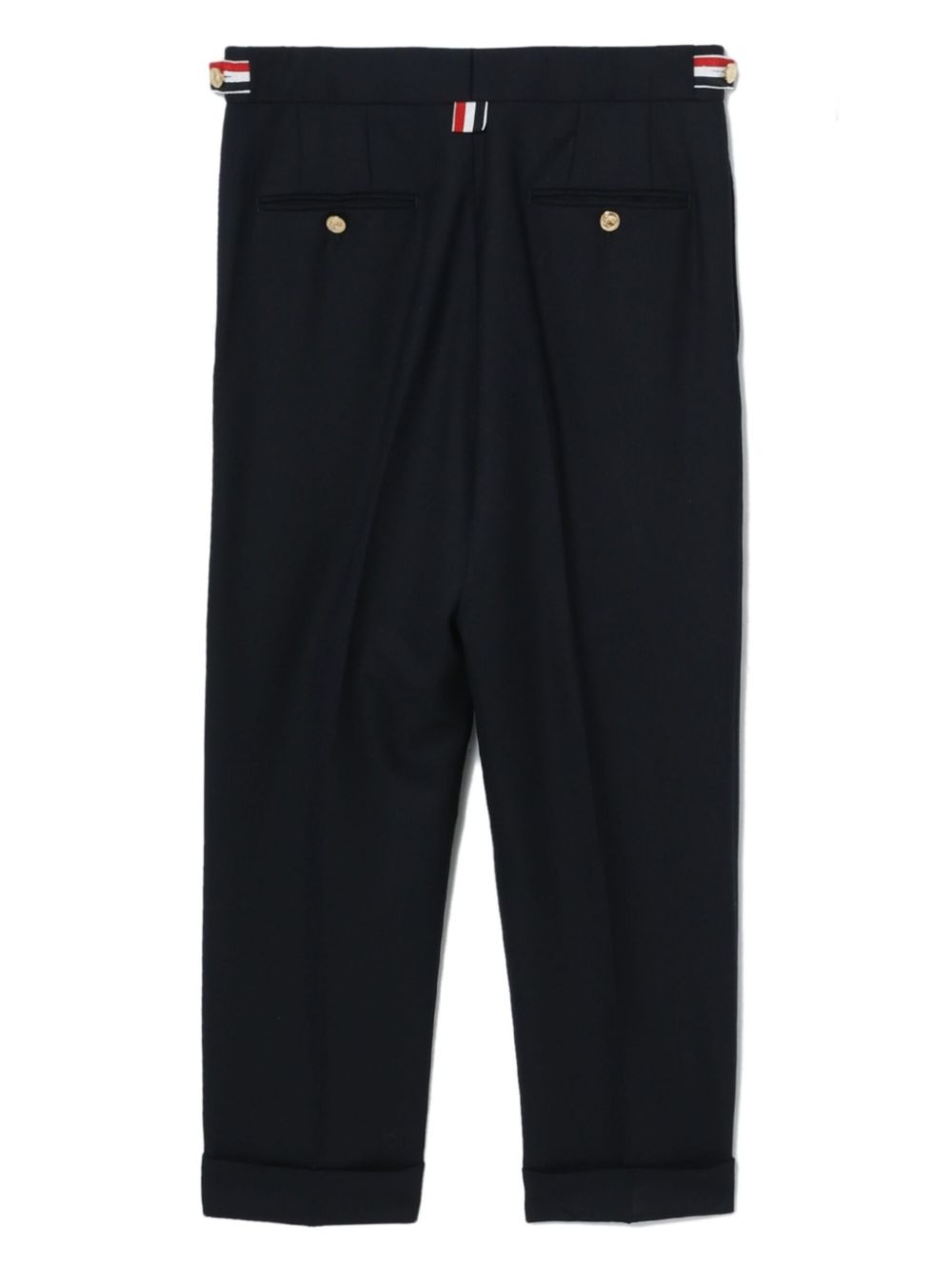 Super 120's wool twill slim-fit trousers - 6