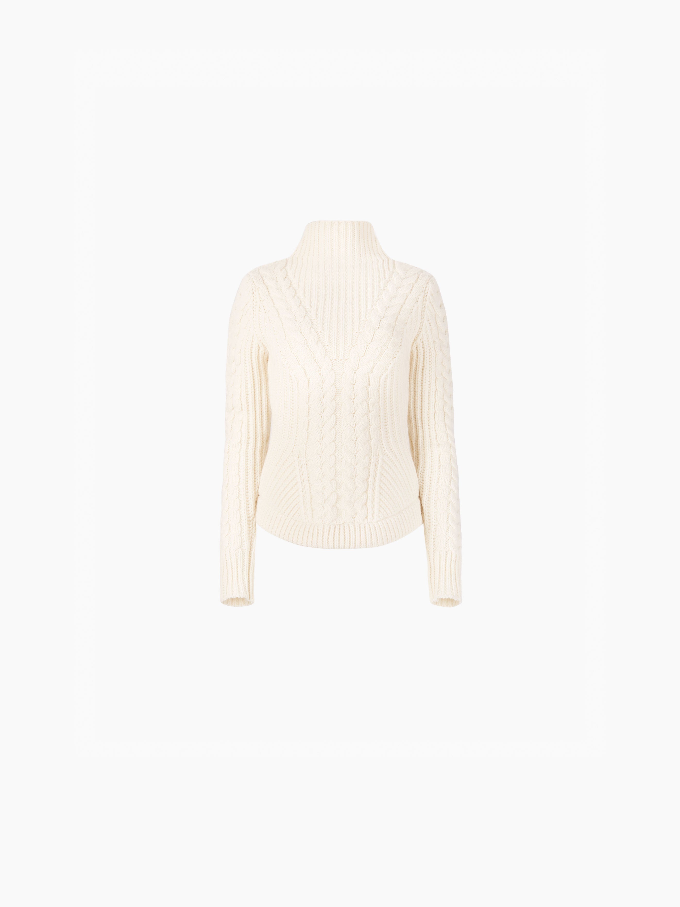 TURTLENECK SWEATER IN TWISTED WOOL - 5
