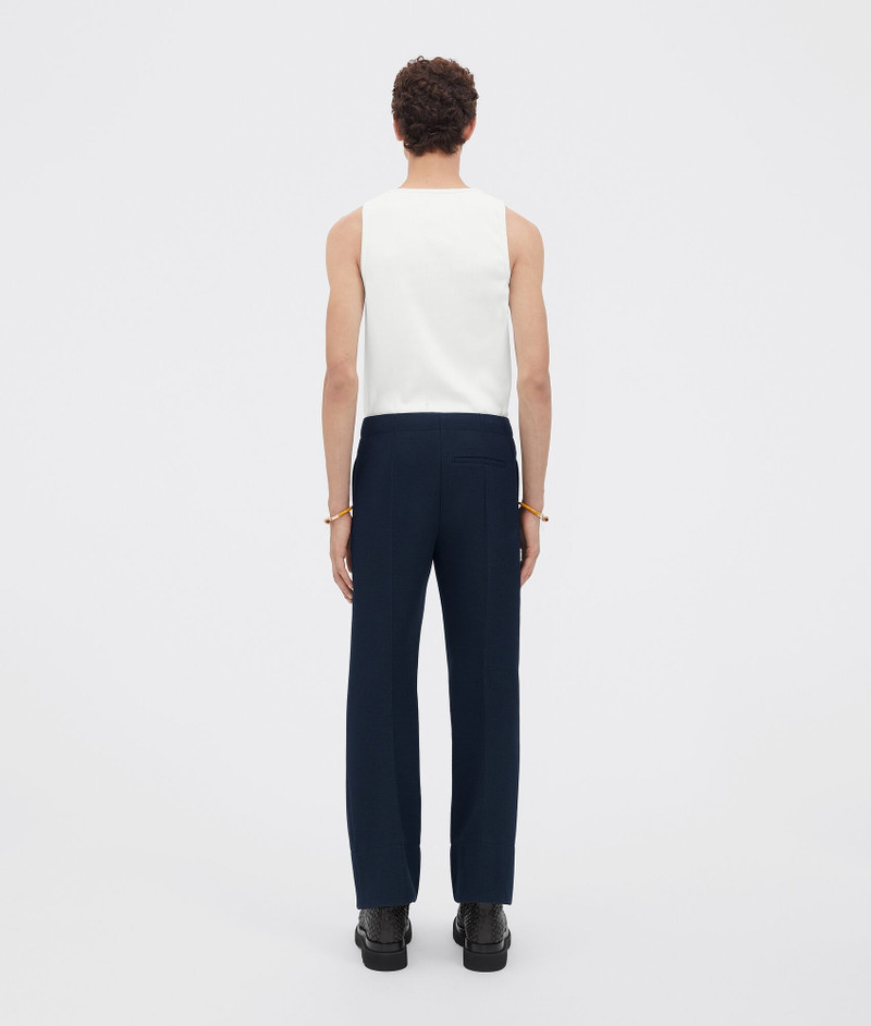 curved shape double wool trousers 3