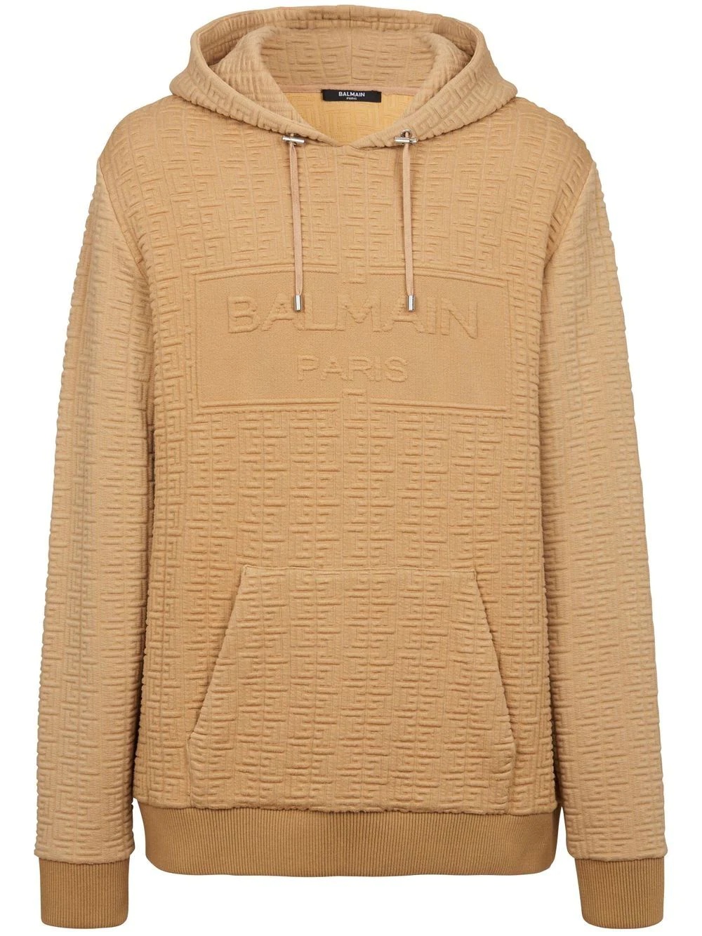 monogram embossed hoodie - 1