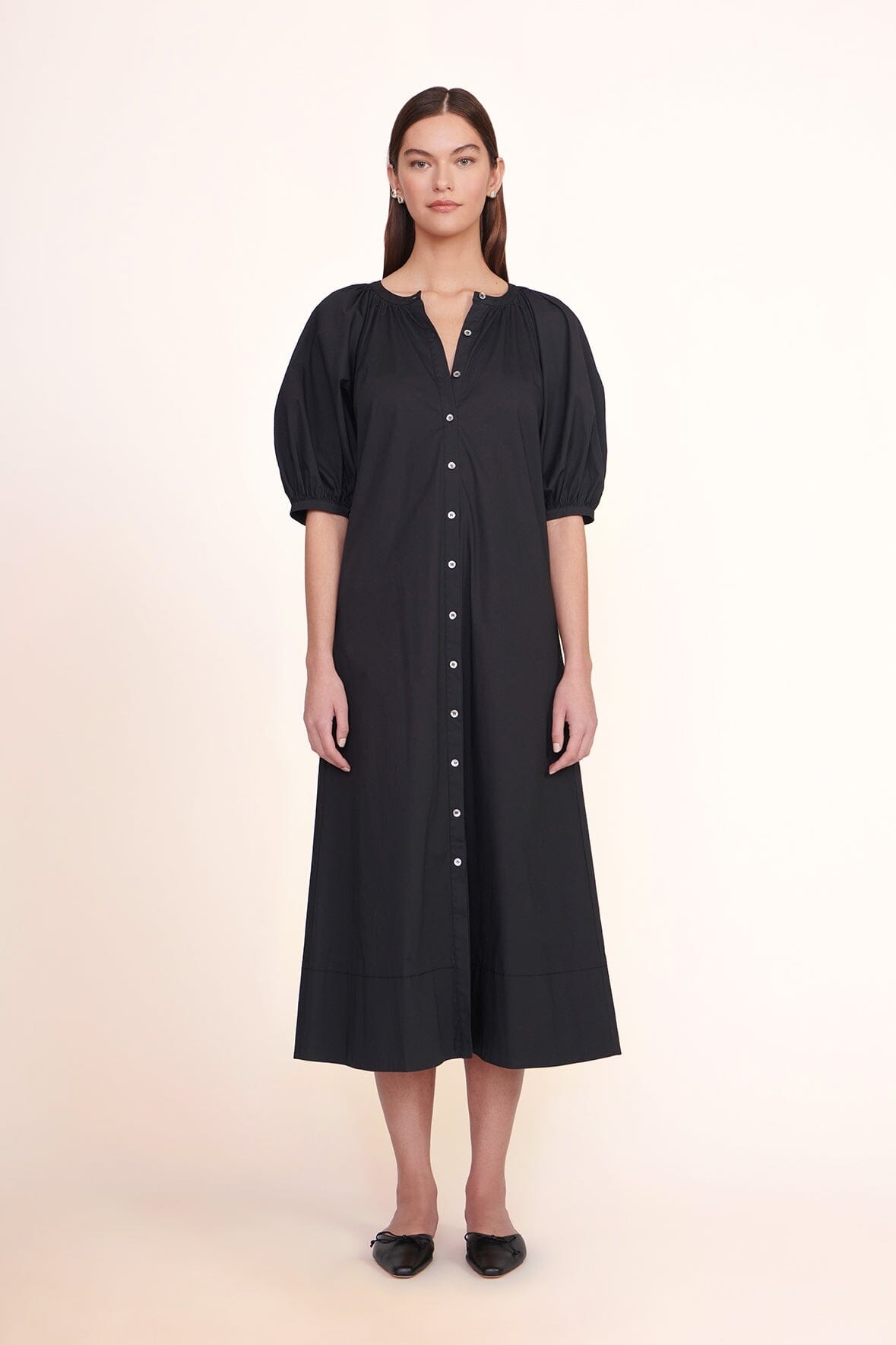 STAUD VINCENT DRESS | BLACK - 1