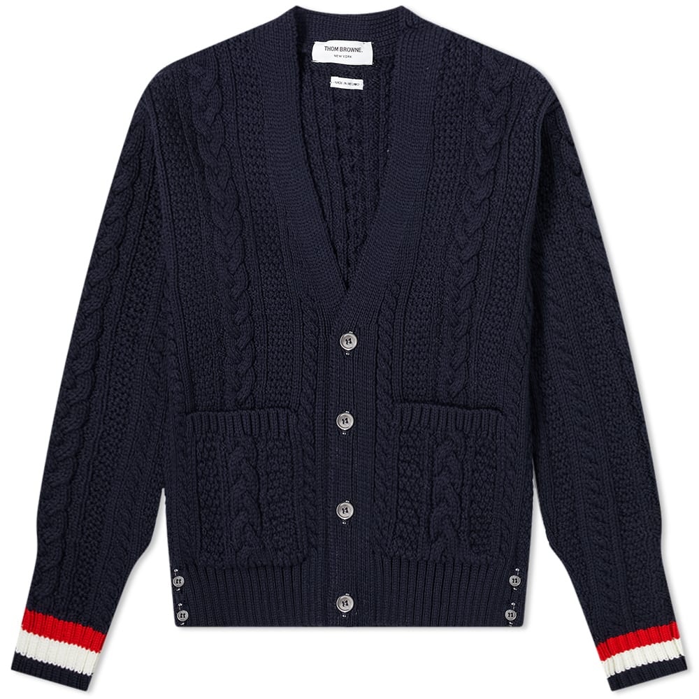 Thom Browne Classic Aran Cardigan - 1