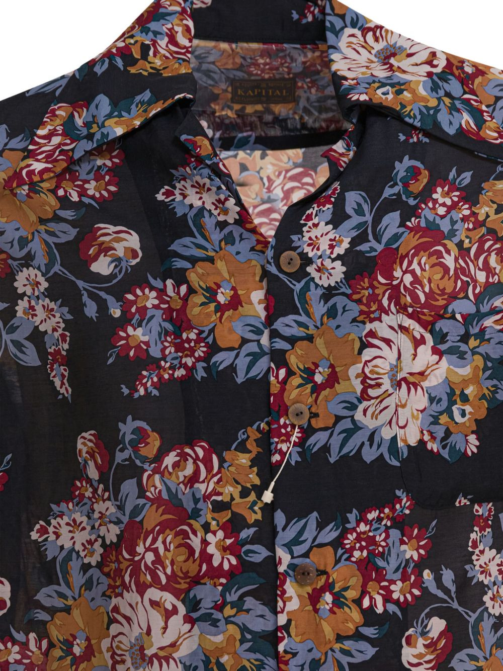 floral-print short-sleeve shirt - 4