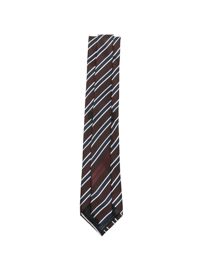 ZEGNA diagonal-stripe tie outlook