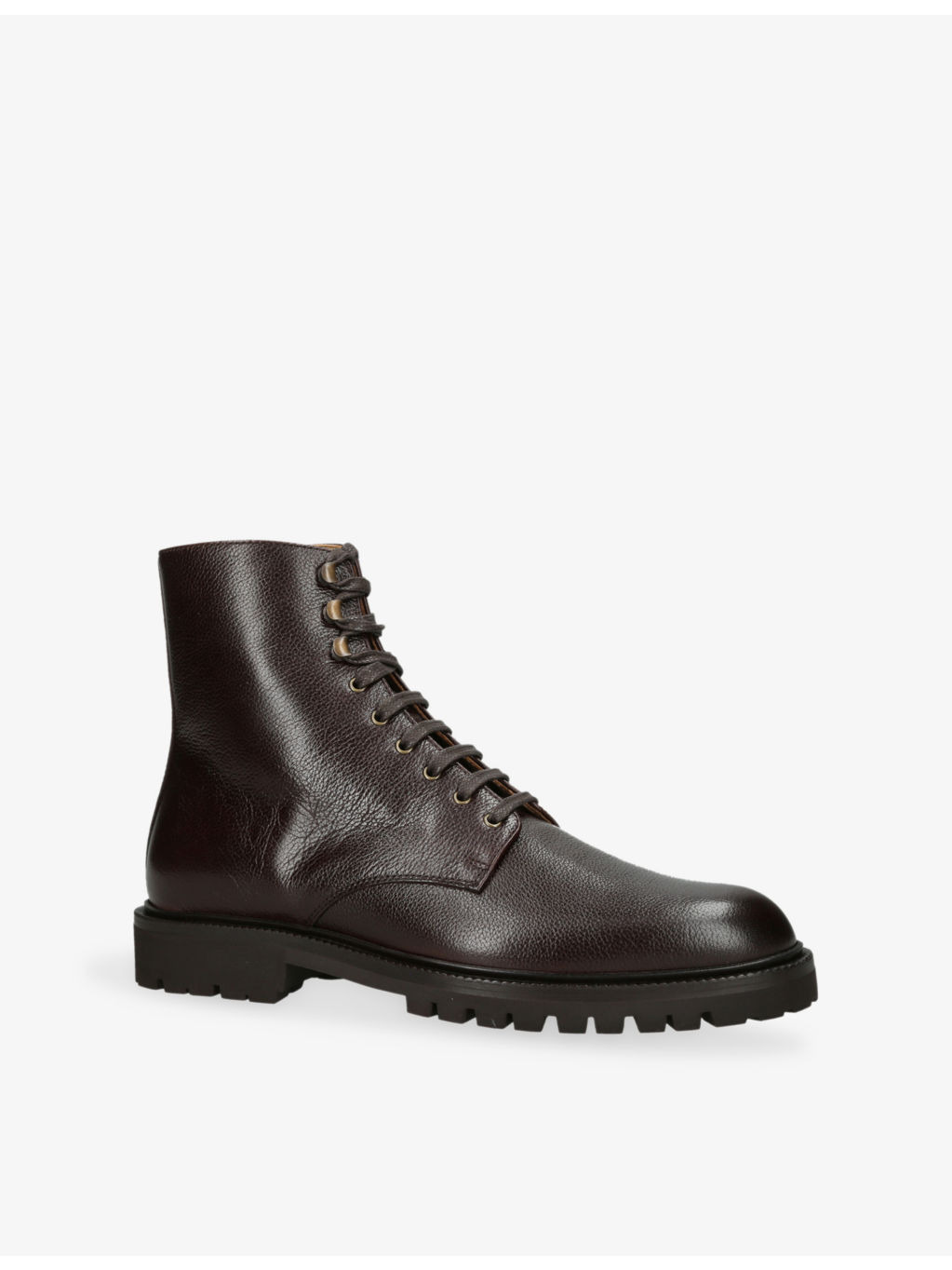 Lace-Up Leather Boots - 3