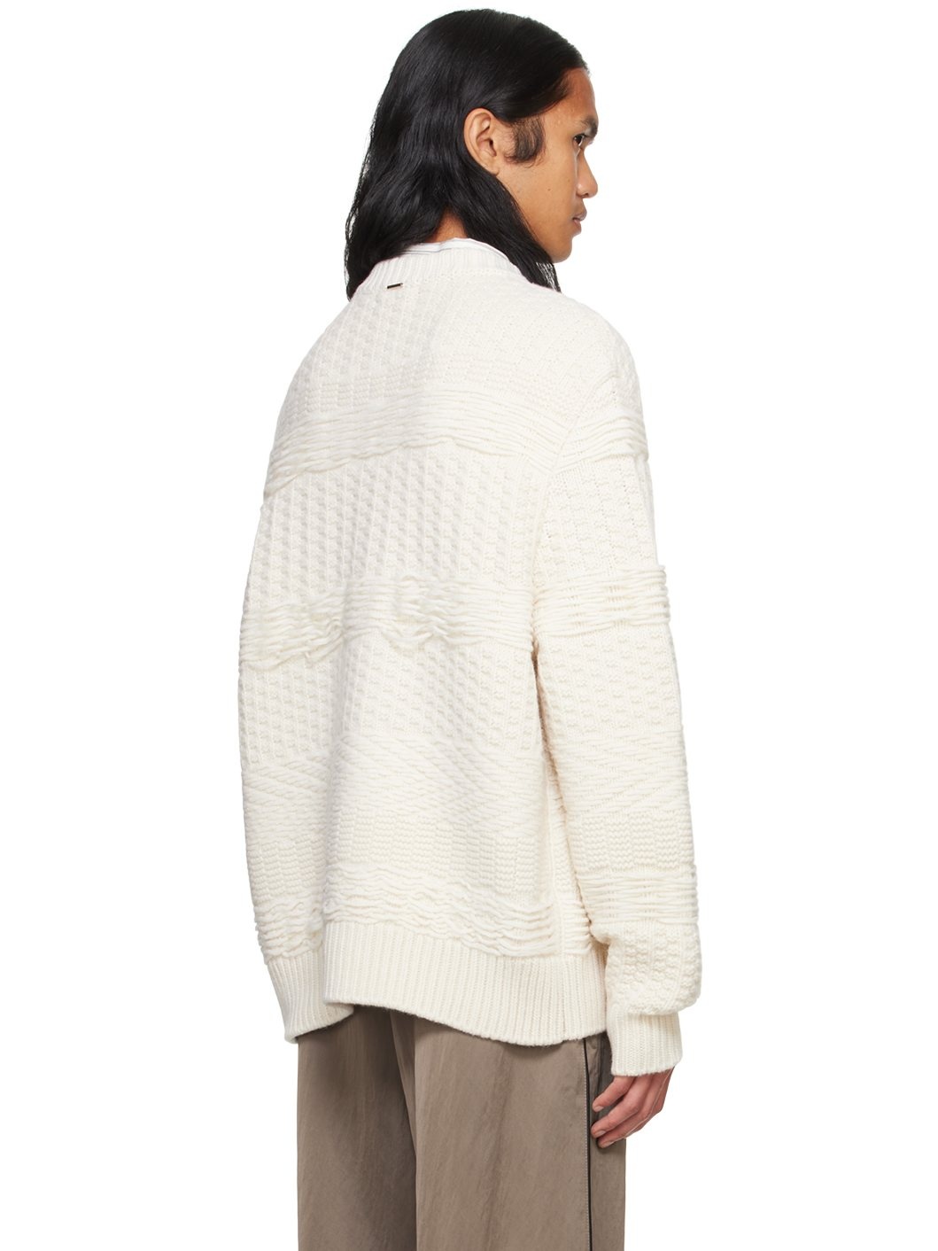 Off-White Overlaped Neck Sweater - 3