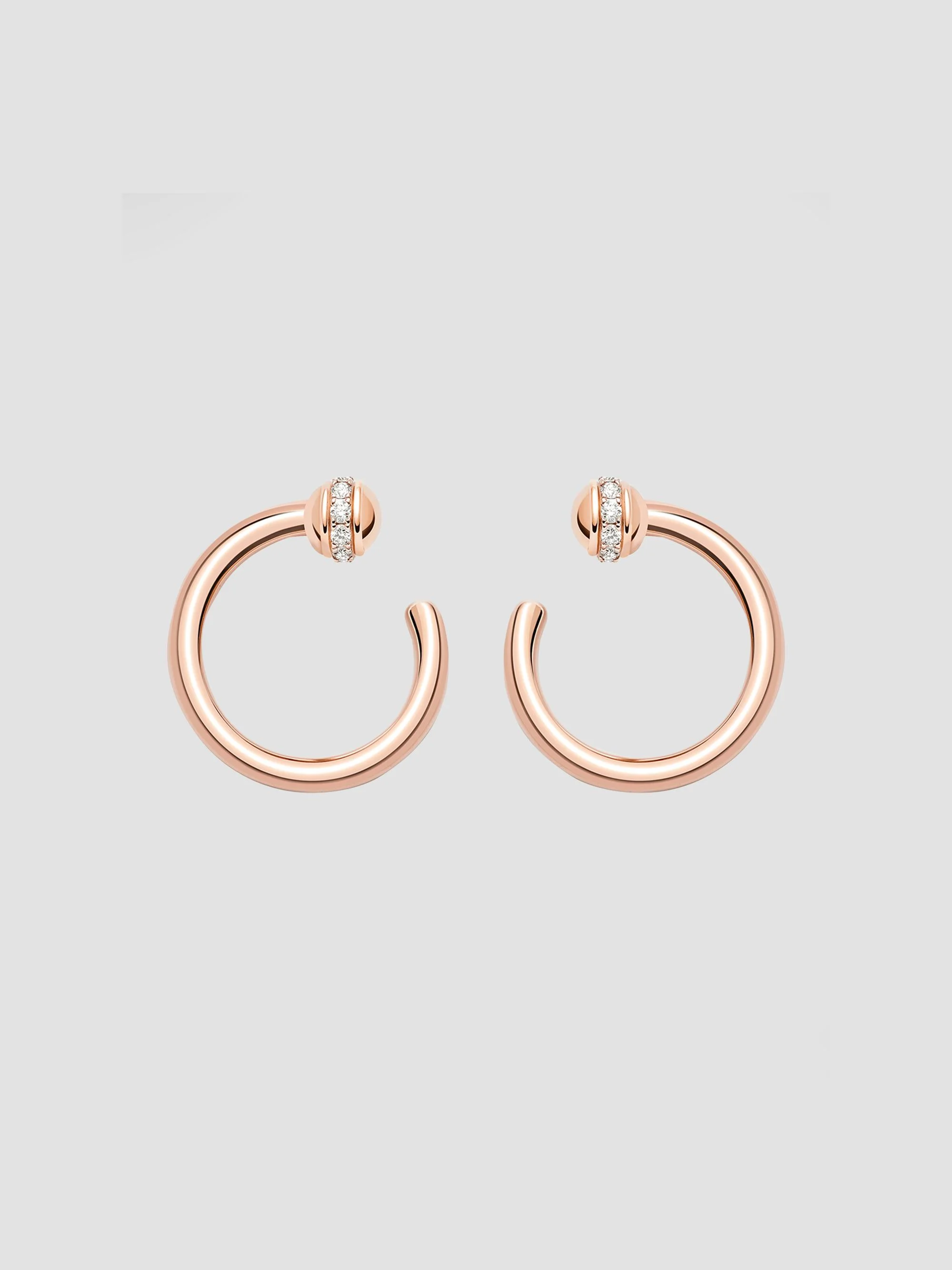 Women's Possession 18k Rose Gold & 0.20 TCW Diamond Front-Facing Hoop Earrings - Gold - 1