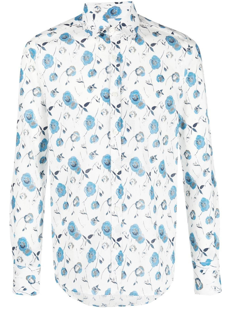 floral print classic shirt 1