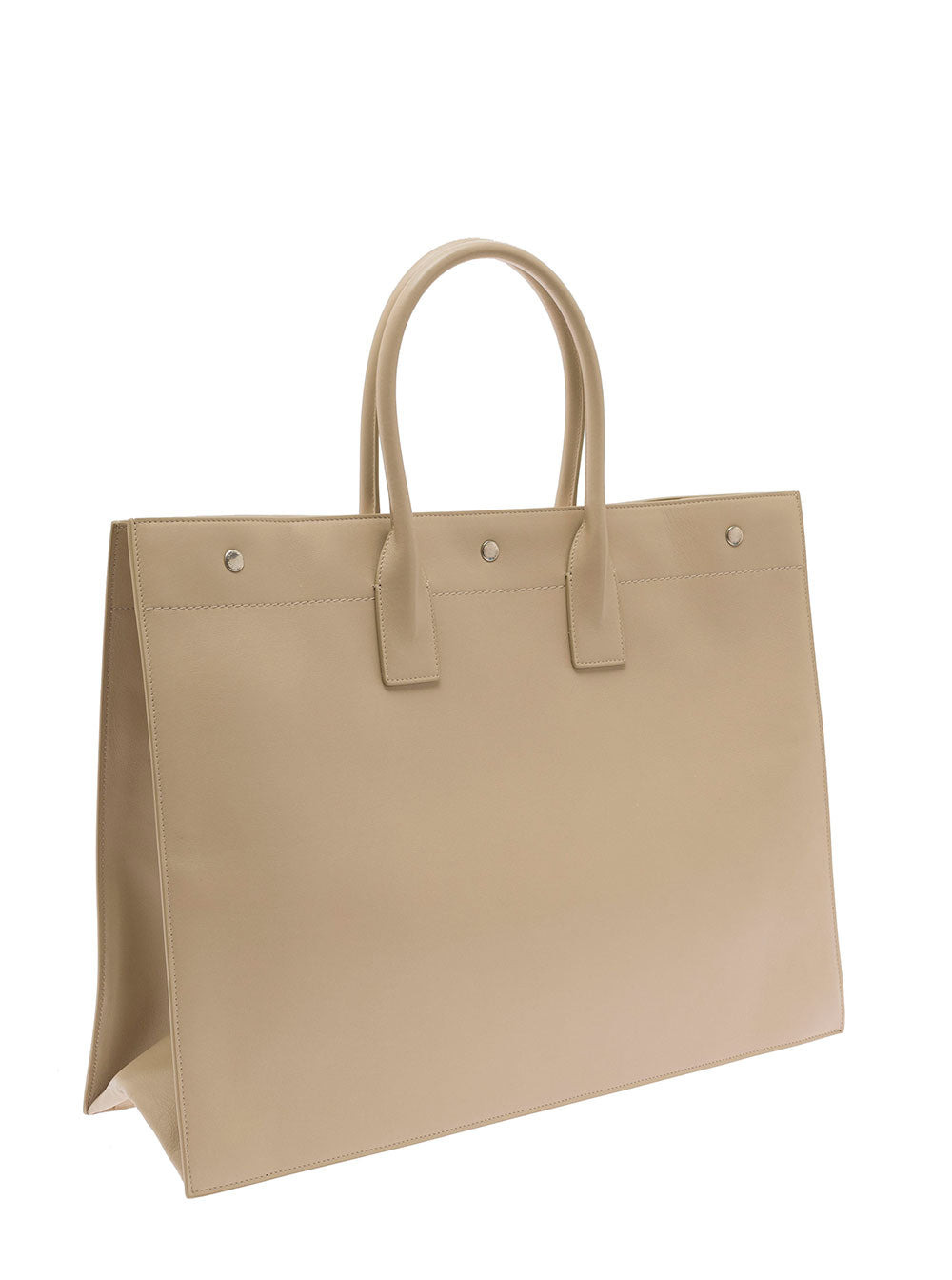 Saint Laurent Men Rive Gauche Large Tote Bag In Beige Leather Man - 2