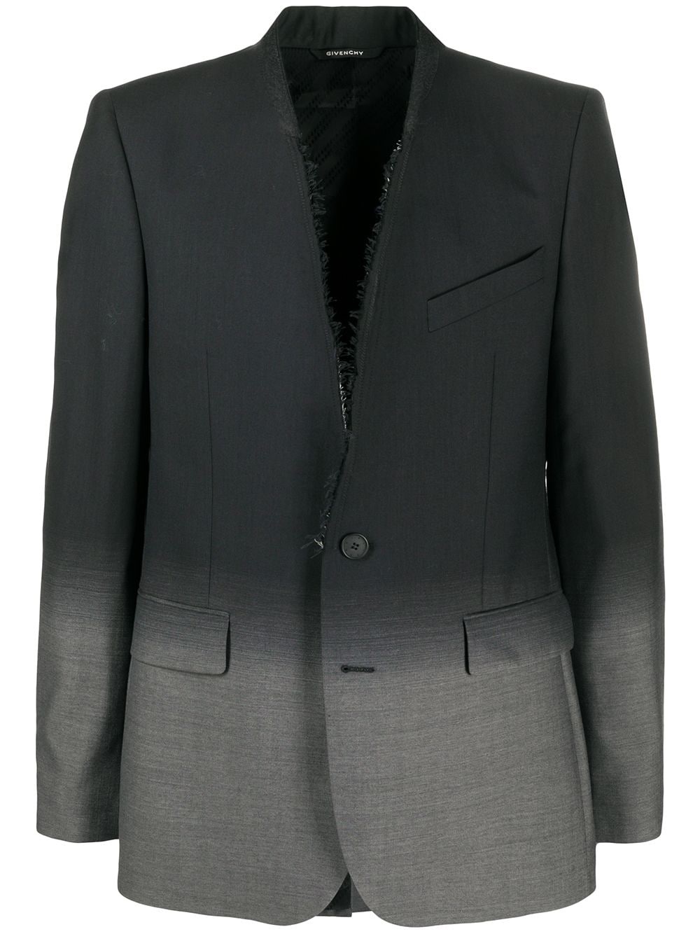 single-breasted gradient blazer - 1