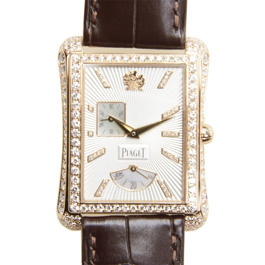 Piaget Emperador Silver Dial 18K Rose Gold Diamond Automatic Men's Watch G0A33074 - 2
