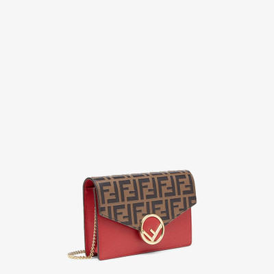 FENDI Red leather mini bag outlook