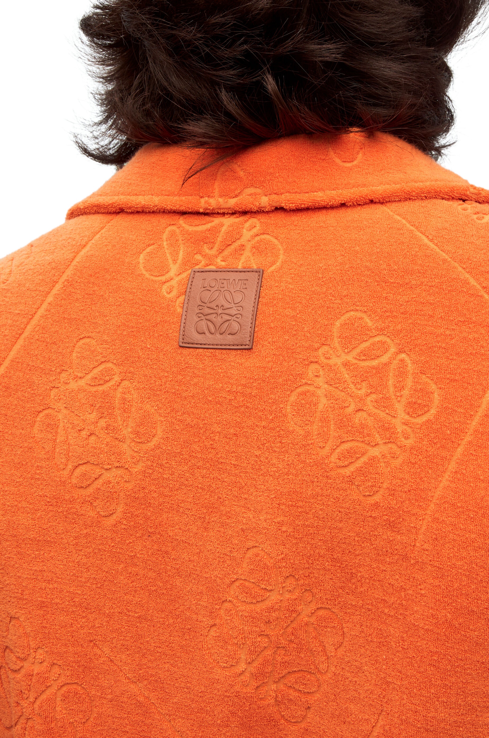 Anagram jacquard polo top in cotton - 5