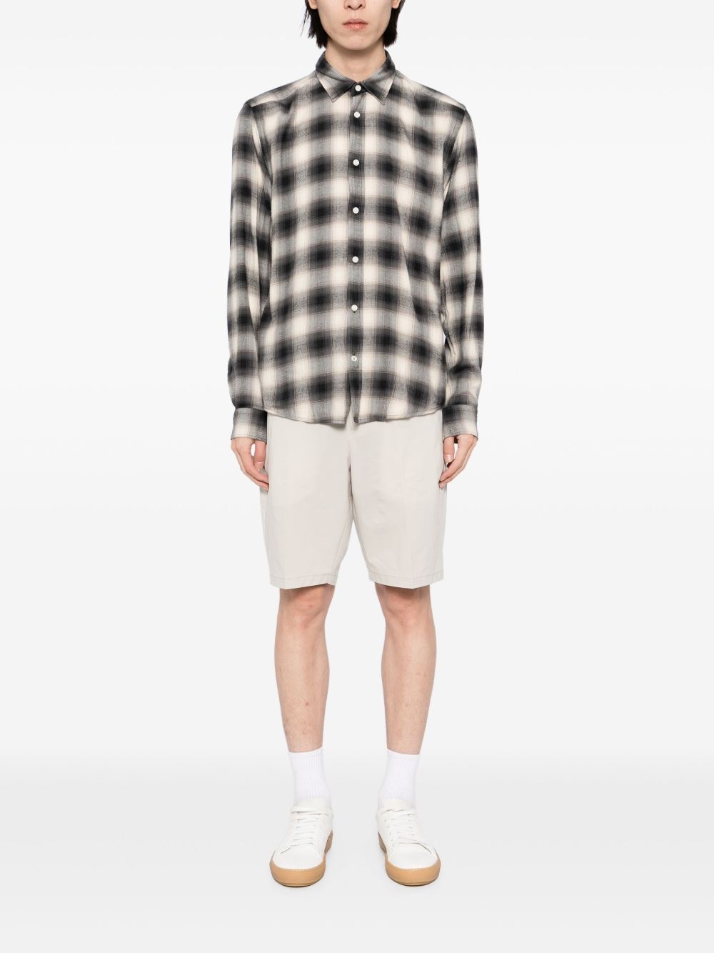 plaid long-sleeves shirt - 2