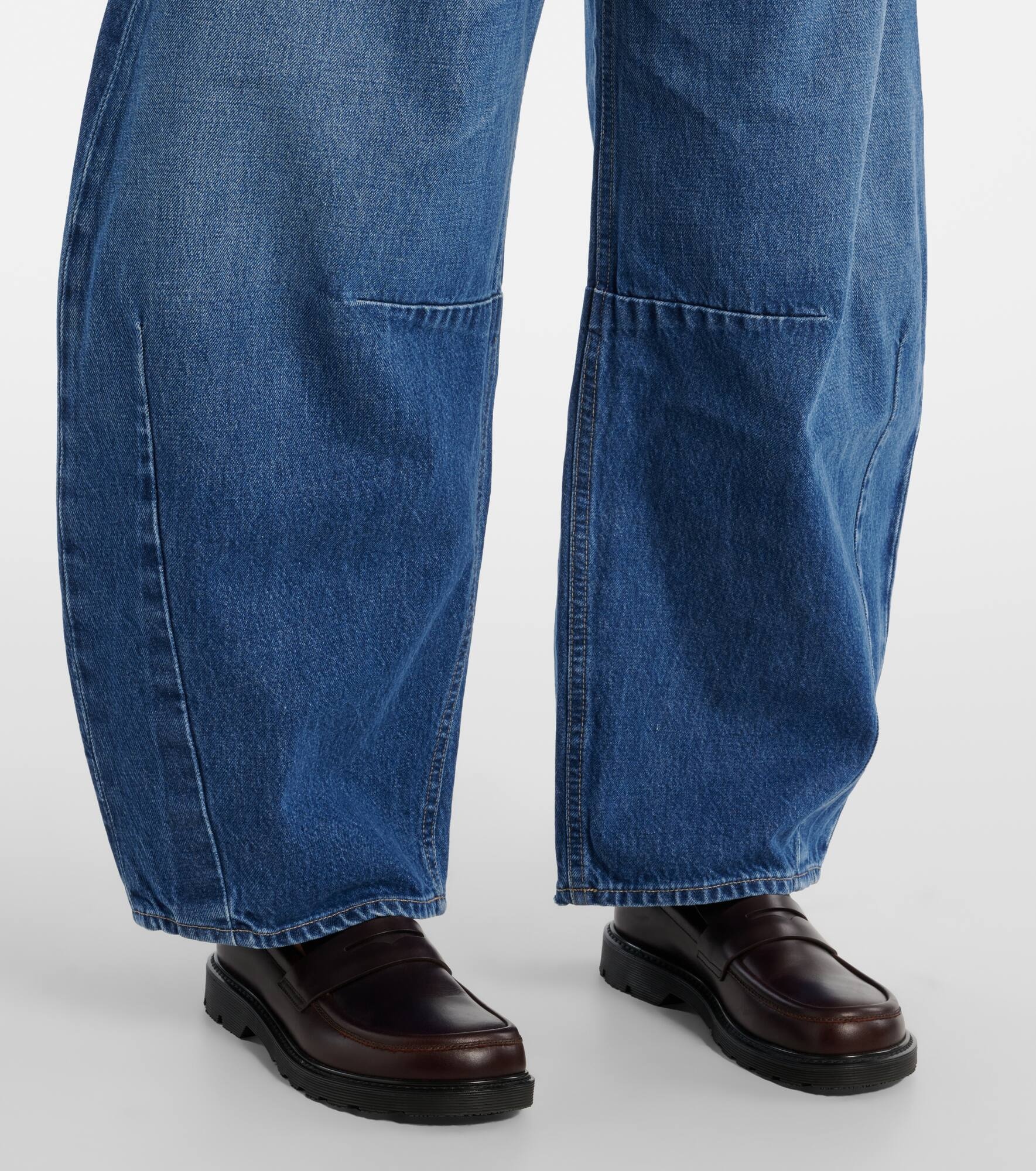 Horseshoe wide-leg jeans - 5