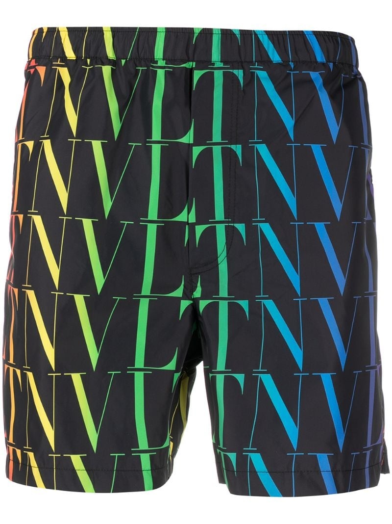 VLTN logo-print swimming shorts - 1