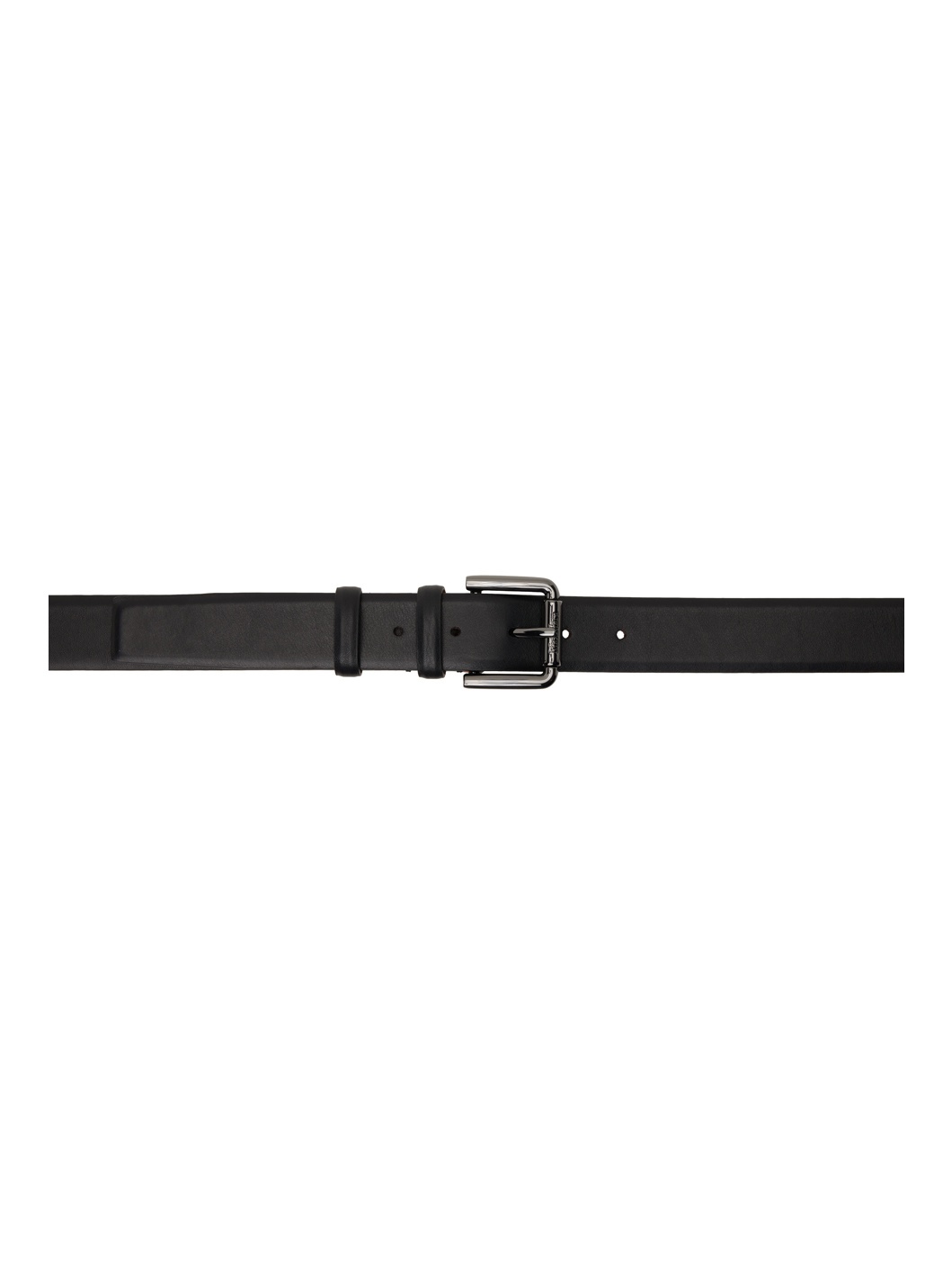 Black Nappa Leather Belt - 1