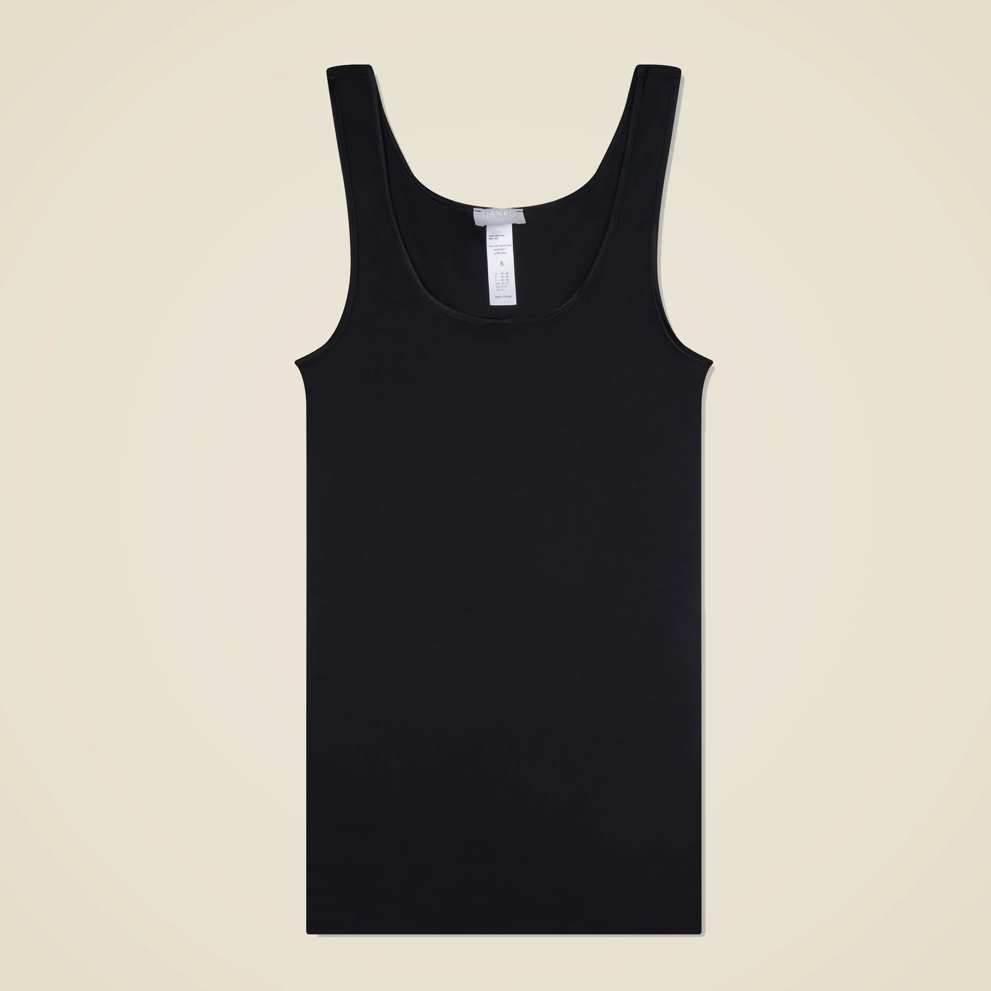 HANRO® cotton seamless round-neck tank top - 1