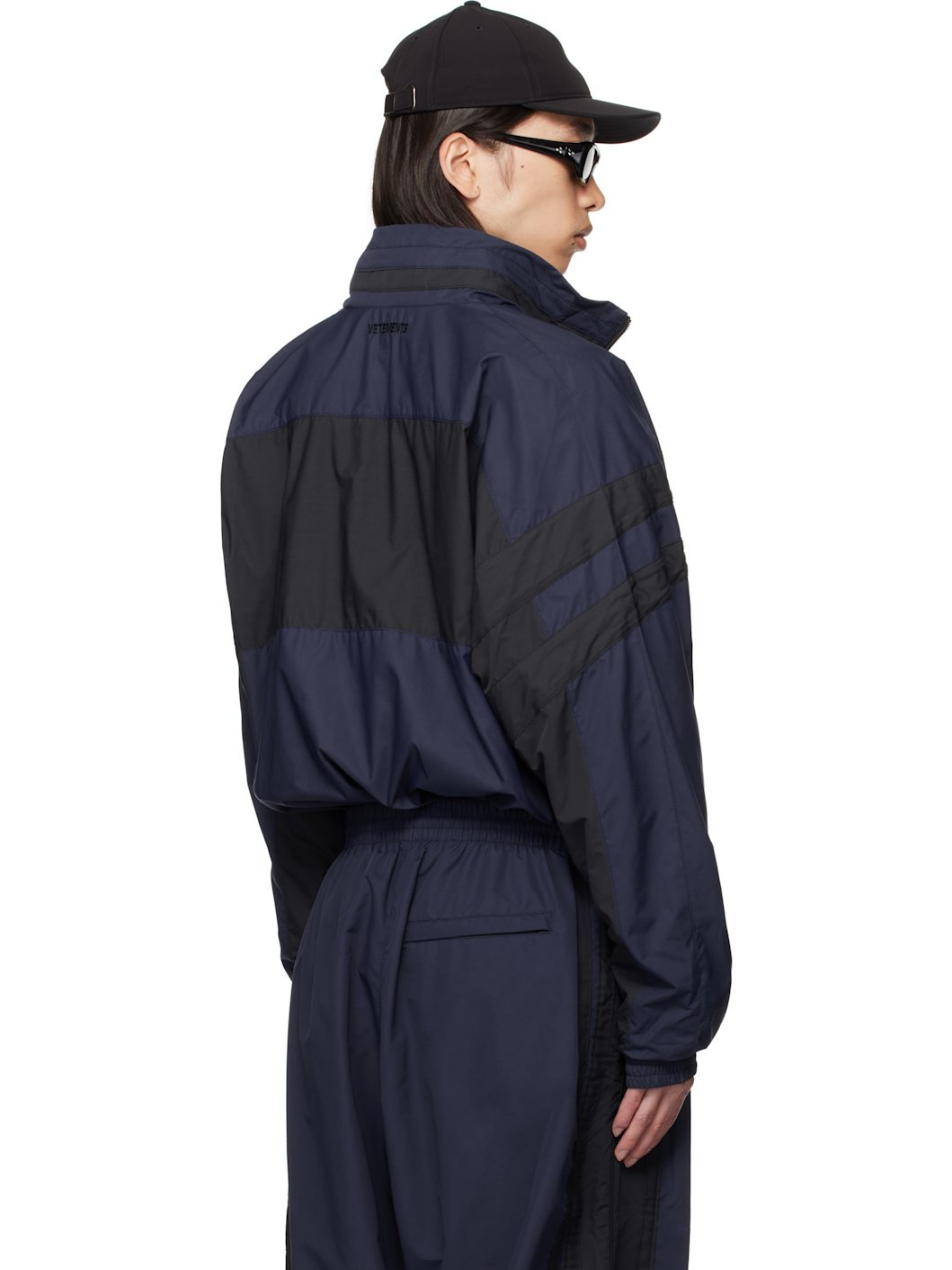 Navy & Black Iconic Tracksuit Jacket - 3